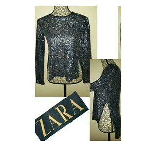  Zara sequin blouse never been worn 🌟